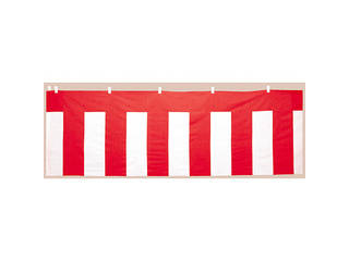 【楽天市場】ササガワ/タカ印 縦180×横900cm 紅白幕 木綿製 紅白ロープ付き 40-6500 ※チチの色は赤になります：ムラウチ