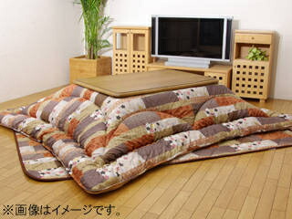 ※こたつ本体別売 IKEHIKO イケヒコ メーカー直送代引不可 国内プリント こたつ厚掛敷布団セット 京好み 約205×205cm 裏地:フランネル 5913910 同梱不可 ※沖縄・北海道・離島お届け不可・配送時間指定不可