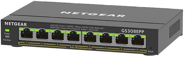 NETGAER ネットギア・インターナショナル SOHO/家庭向けPoE+対応 ギガビット8ポートアンマネージプラススイッチ GS308EPP-100JPS 単品購入のみ可（同一商品であれば複数購入可） クレジットカード決済 代金引換決済のみ｜ムラウチ