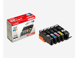 CANON キヤノン 【純然たる】インキ貯蔵タンク BCI-351XL(BK/C/M/Y)+BCI-350XL マルチ容器に並べる(大静電容量) BCI-351XL+350XL/5MP 6552B001