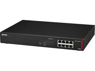 BUFFALO 緩衝装置置き目 法人向け Giga相応う Layer2 アンマネージPoE取り替えっこ 8界面 BS-GUL2008PT 黒いこと 単品買いもとめるのみ可（区別不能商いものであれば複数形買いもとめる可） クレディットカード決済 必要経費取り替えっこ決済のみ