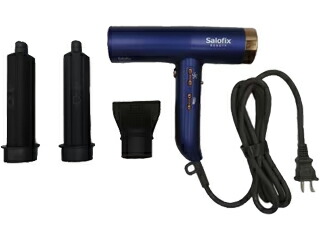 【台数限定！ご注文はお早めに！】 FUJISHO 富士商 F21219(PL)Salofix Beautyヘアドライヤー＆カーラー アタッチメントを取り付ければ、ドライヤーがカーラーに変更できます。 髪を自動巻きするカーラーだから一人で簡単にクルクル巻き髪ができます。｜ムラウチ