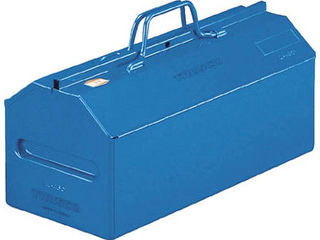 TRUSCO トラスコ中山 山型中皿付手道具箱 533X212X260 青色 L-530-B