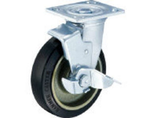 HAMMER/鉄槌キャスター S続きもの500印字機自在SP付天然ゴムB車100粍 519BPS-CR100-BAR01