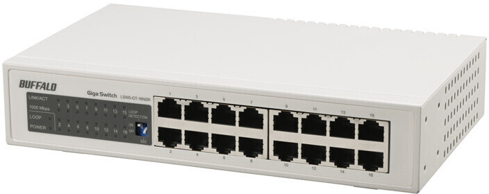 BUFFALO バッファロー Giga スイッチングHub 金属筺体/電源内蔵 16ポート LSW5-GT-16NSR|ムラウチ