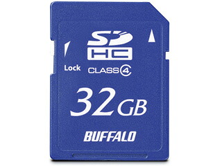 BUFFALO 緩衝装置置き目 SDHC記憶装置歌留多 32GB Class4（位置付け4） RSDC-S32GC4B