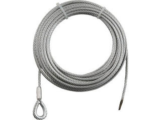 TRUSCO トラスコ中山 手動ウインチ用SUSワイヤーΦ6×10M用(シンブル入りロック) SUSWWS6-10