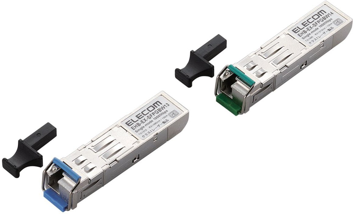 ELECOM エレコム 取り替えっこ用SFPモデュール/1000BASE-BX/BWDM書き割り EHB-EX-SFPGBW-P