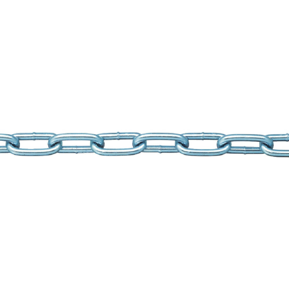 NISSA ニッサチェイン 鉄ユニクロ溶接リンクチェイン 4.8mm×30m IW2048