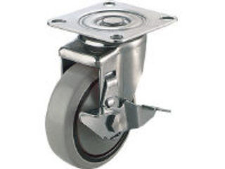YUEI CASTER ユーエイ キャスターステンレス製S付自在車 100径ナイロンホイルウレタン車 SUS-SJ-100GUS