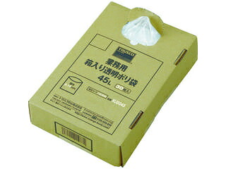 TRUSCO トラスコ中山 まとめ買い 業務用ポリ袋 透明・箱入 0.15×45L (30枚入) XU0045