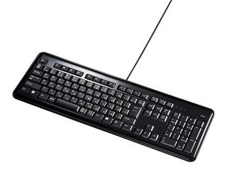 サンワサプライ USBハブ付キーボード SKB-SL21UHBK