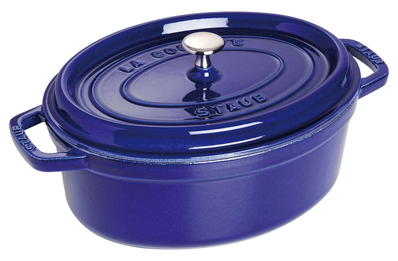 staub ストウブ ピコ・ココット楕円　３３cm　グランブルー40510-290 プロユース（業務用）として販売されている国内正規販売ルートの商品です。 家庭用に付属されている生涯保証書（シリアルナンバー）は付属されておりません。予めご了承ください。