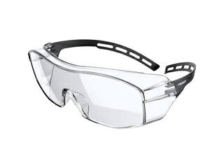 TRUSCO トラスコ中山 まとめ買い 一眼型オーバーセーフティグラス(超軽さ相応う印字機)10個 SS2025E10P
