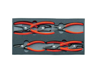 KNIPEX クニペックス 002001V02 スナップリングプライヤーセット ウレタントレイ 002001V02