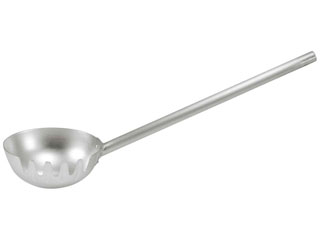 アルミ　片口麺ひしゃく　20cm　柄長20cm