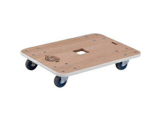 TRUSCO トラスコ中山 木製平台車 ジュピター 450X450 φ75 200kg JUP-4545-200｜ムラウチ