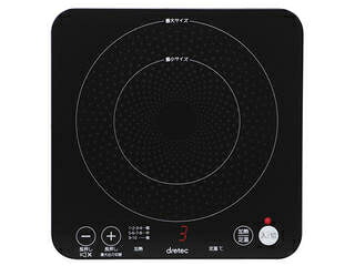 DRETEC ドリテック ドリテック　ＩＨクッカー　ピッコリーノ ＤＩ－２１７ＢＫ