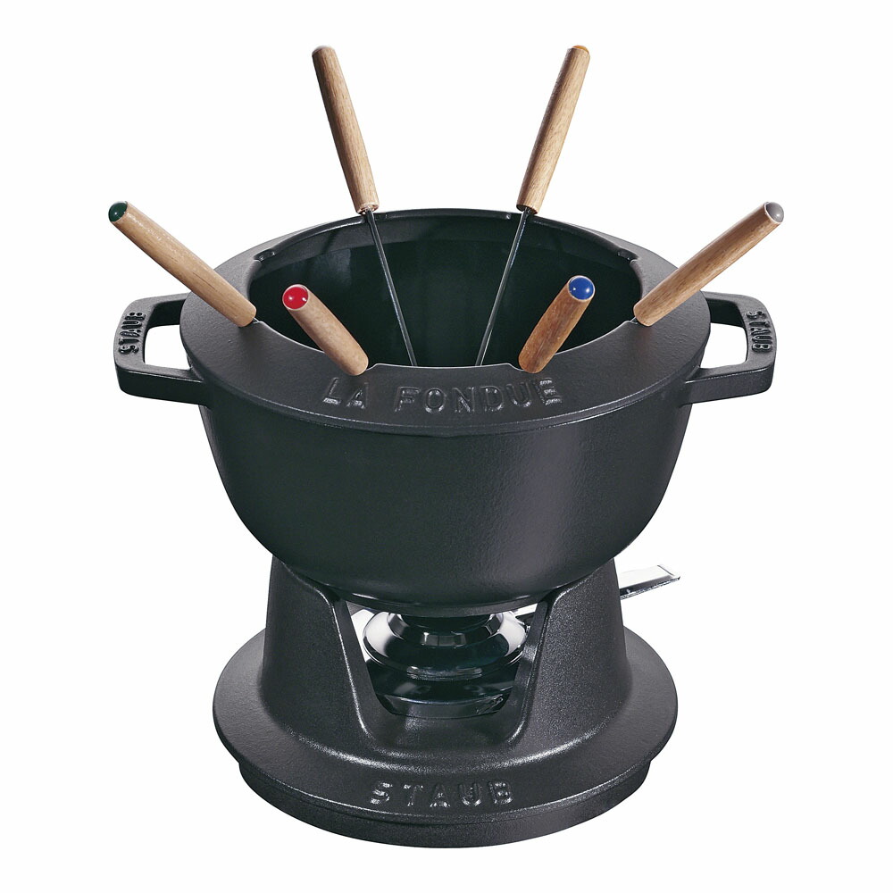 新品未使用　ストウブ フォンデュセット 20 cm, ブラック ストウブ Staub フォンデュセット20cm NEW SET FONDUE Set fondue