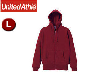 United Athle/ユナイテッドアスレ 10.0オンス T/Cスウェット フルジップパーカ（裏起毛）アダルト 【L】 （バーガンディ）