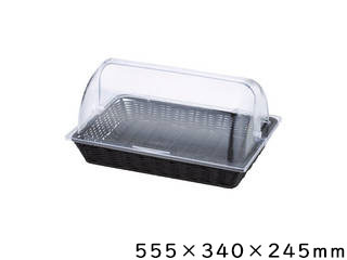 Todai トーダイ トーダイ PPパン屋手かご 長角1／1 押しかぶせる付 BB-1165C-BK