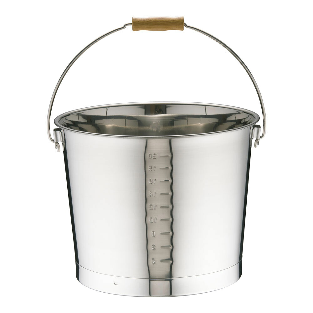 OYA 大屋製作所 １８－８プレスバケツ　（目盛付）　２０ｌ 7,018円