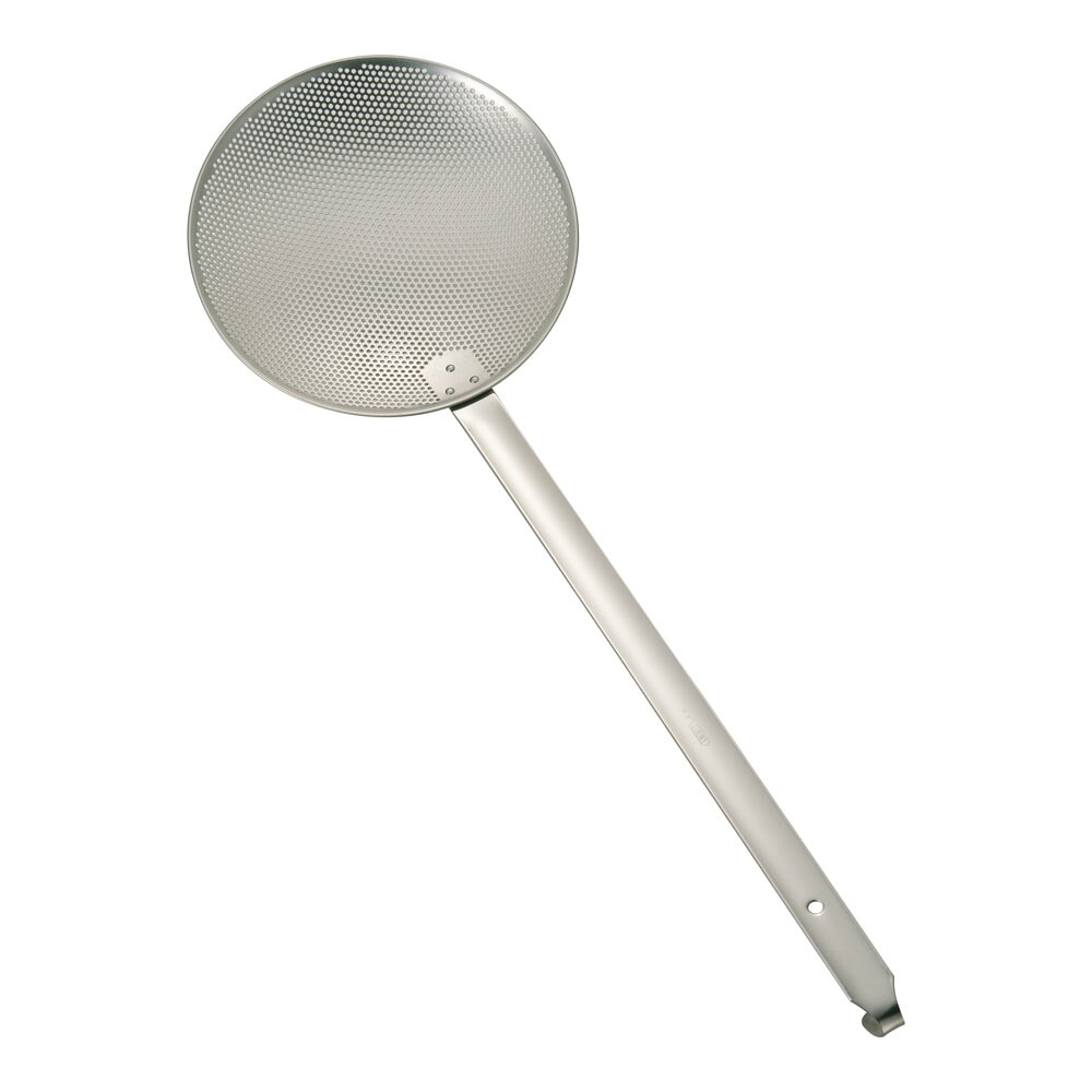 Sampo 三宝産業 エコクリーン　１８－８パンチング丸カス揚／２３ｃｍ　ＵＫ（板ハンドル）