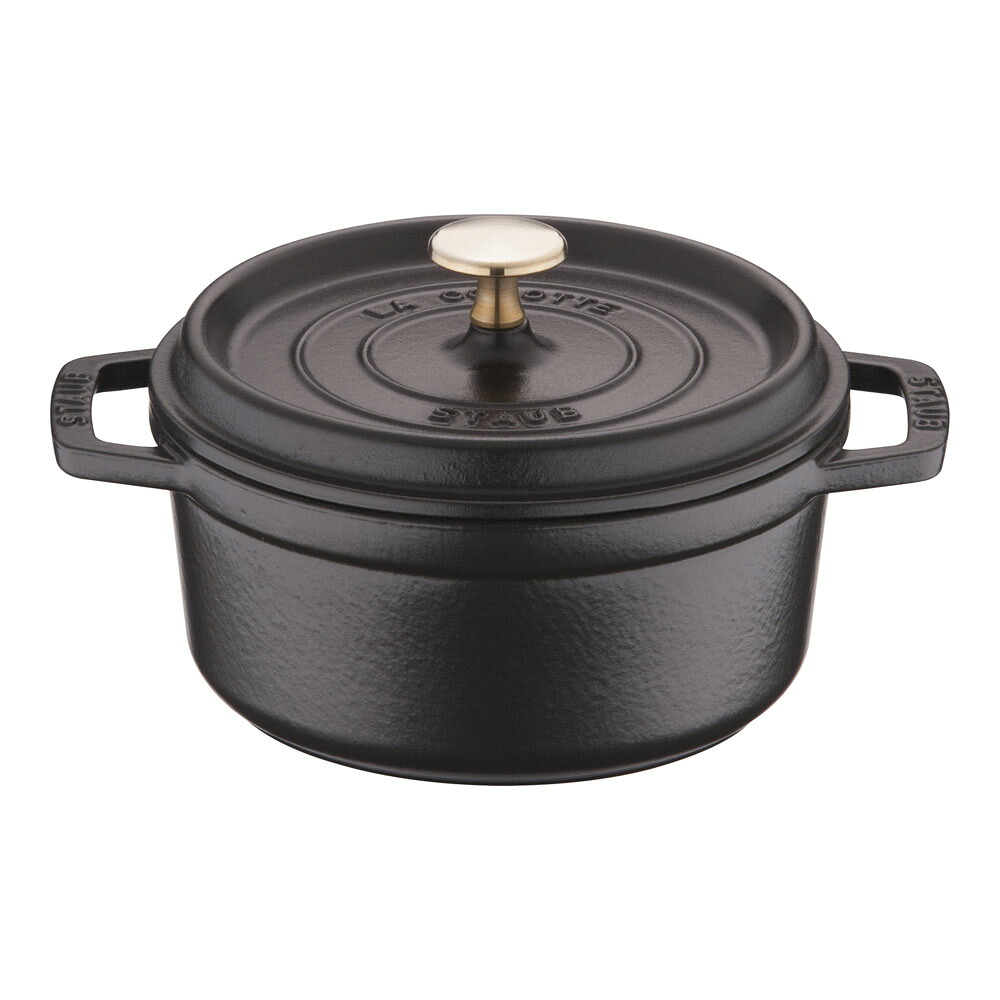 staub ストウブ ホーロー鍋 RST3405 ピコ・ココット ラウンド (18cm)/ブラック プロユース（業務用）として販売されている国内正規販売ルートの商品です。 家庭用に付属されている生涯保証書（シリアルナンバー）は付属されておりません。予めご了承ください。 12,973円