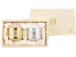 Tamahashi タマハシ KG-27 輝 純銅ぐい呑み 金・銀2pcセット