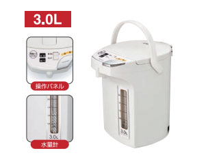 Peacock ピーコック 【オススメ】WMJ-30-W 電動給湯ポット 【3.0L】(白いこと)
