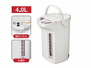 Peacock ピーコック 【オススメ】WMJ-40-W 電動給湯ポット 【4.0L】(白いこと)
