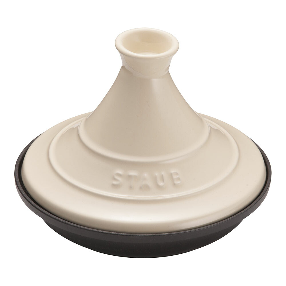 staub ストウブ IH対応 タジン鍋（セラミックドーム） ２０cm プロユース（業務用）として販売されている国内正規販売ルートの商品です。 家庭用に付属されている生涯保証書（シリアルナンバー）は付属されておりません。予めご了承ください。 8,693円