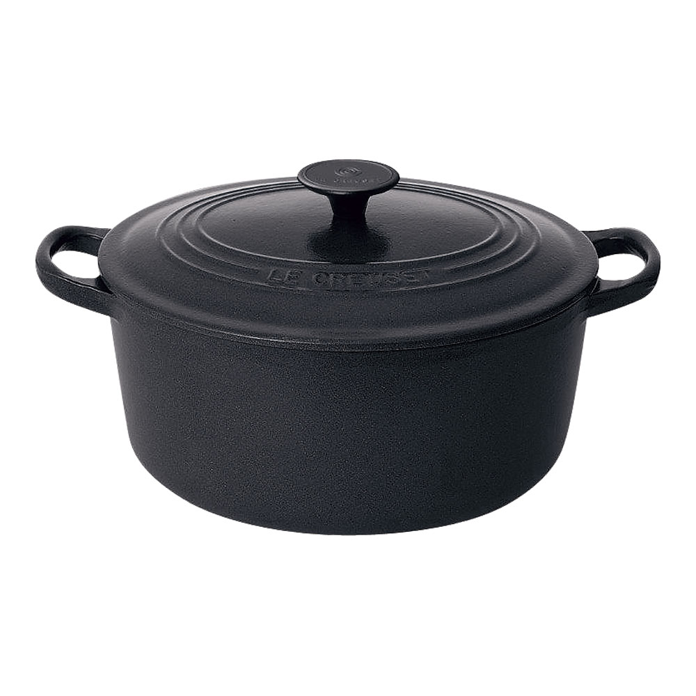 LE CREUSET ル・クルーゼ ココット・ロンド　２５０１　２６cm　マットブラック
