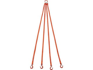 TRUSCO トラスコ中山 4本吊ベルトスリングセット 25mm幅X2m 吊り角度60&deg;時荷重0.86t(最大使用荷重1t) G25-4P20-0.86｜ムラウチ