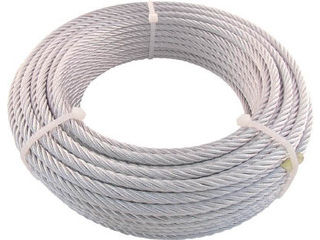 TRUSCO トラスコ中山 JIS規格品メッキ付ワイヤロープ (6X19)Φ6mmX50m JWM-6S50|ムラウチ