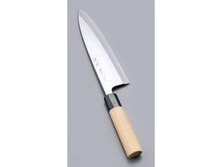 JIKKO 實光 【堺實光】紋鍛　出刃庖丁（片刃）／１９．５ｃｍ