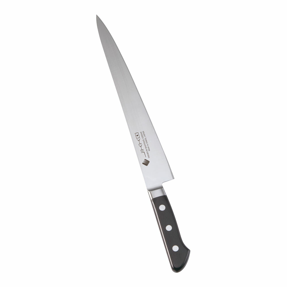 楽天市場】INOX ツバ付 筋引 240mm 實光包丁(堺包丁) 堺 名入れ