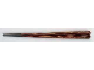 FUKUI 福井クラフト PBT六角一刀彫箸(10膳入)栃/22.5cm 90030744|ムラウチ