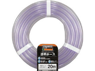 TRUSCO トラスコ中山 透明ホース15×18 20mカット TTM-1518C20