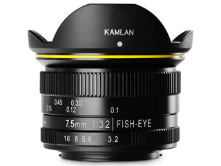 ※メーカー在庫僅少の為、納期にお時間がかかる場合があります。 KAMLAN カムラン KAM0001 FS 7.5mm F3.2 MFT用 マイクロフォーサーズ｜ムラウチ