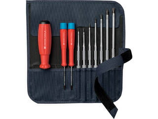 PB SWISS TOOLS スイスツールズ 差替式ドライバーセット 9本組 グレー 8218GY-V02