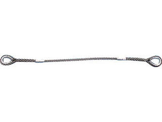 TRUSCO トラスコ中山 Wスリング Eタイプ 両端シンブル入り 9mmX2.5m GRE-9S2.5