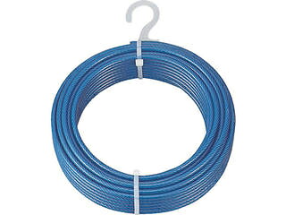 TRUSCO トラスコ中山 メッキ付ワイヤーロープ PVC被覆タイプ Φ8(10)mmX30m CWP-8S30