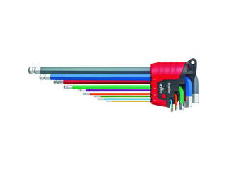 wiha ヴィーハ エルゴスター 蛍光色BP六角レンチセット 9本組 369E9F