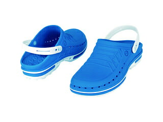 WALKEMORE/ウォークモア WOCK CLOG ブルー 24.5～25.5cm オートクレーブ対応134℃ 10004370-3940