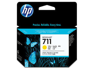 HP エイチピー HP711インキ薬莢 黄色29ml×3 CZ136A