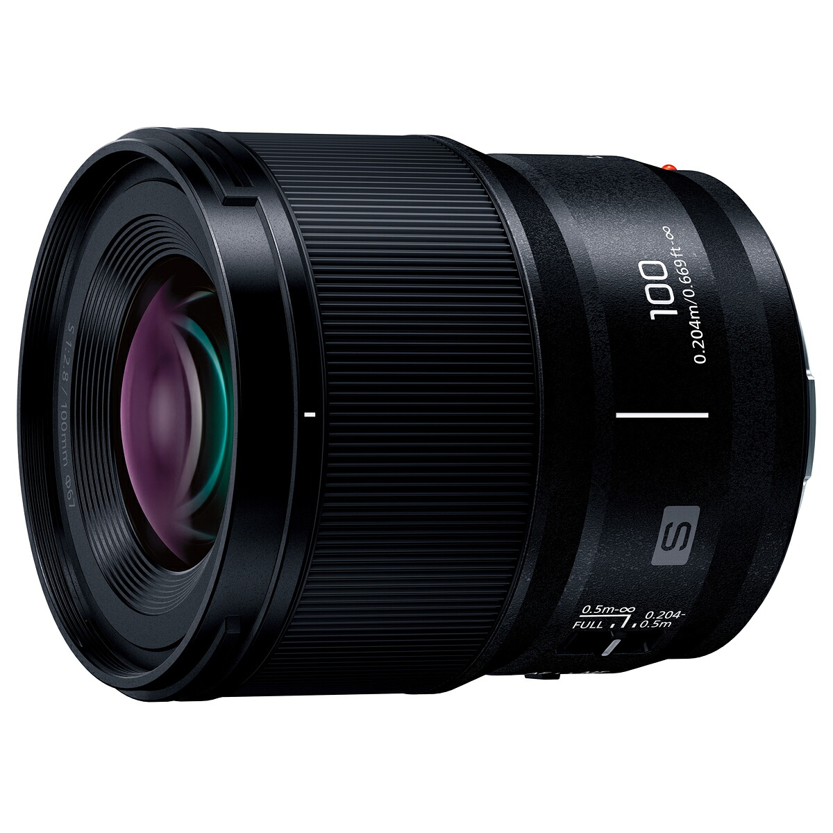 Panasonic パナソニック S-E100 中望遠単興味の中心マクロ命令水晶体  Lマウント用 LUMIX S 100 粍 F2.8 MACRO 【パナソニック定まり取りまわし店】 ルミックス L-Mount
