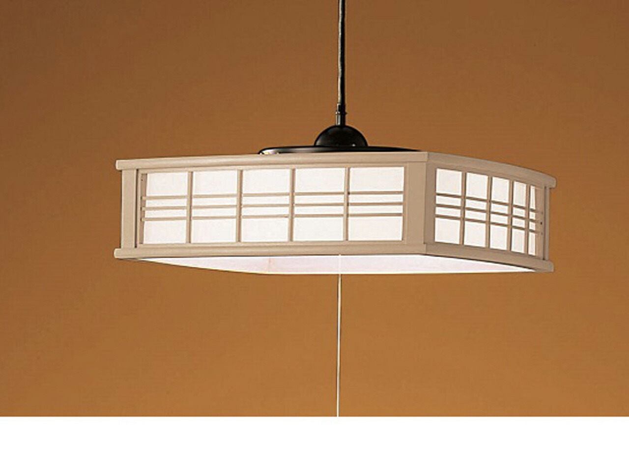 KOIZUMI 小泉成器 LED和風ペンダント ～6畳 昼光色 LED保安灯付 スイッチ付 BP180673P 枠 プラスチック 白木色　引掛シーリング取付