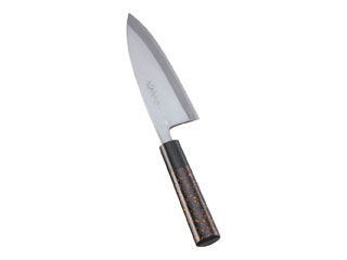 INTECKaneki インテックカネキ 歌舞伎調和庖丁　忠舟　出刃／１５ｃｍ　黒金茶