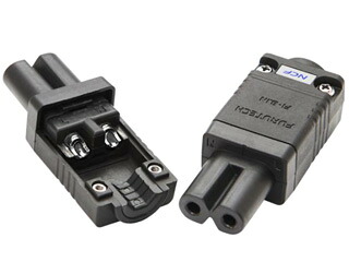 FURUTECH フルテック FI-8.1N NCF（R）　ハイエンドグレード　薄型メガネタイプインレットプラグ FI8.1NNCFR